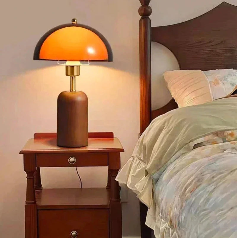 Amber Dome Table Lamp