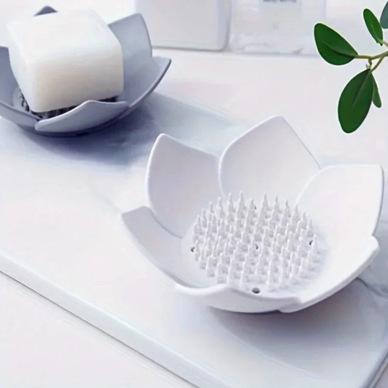 Lotus Petal Soap Holder White