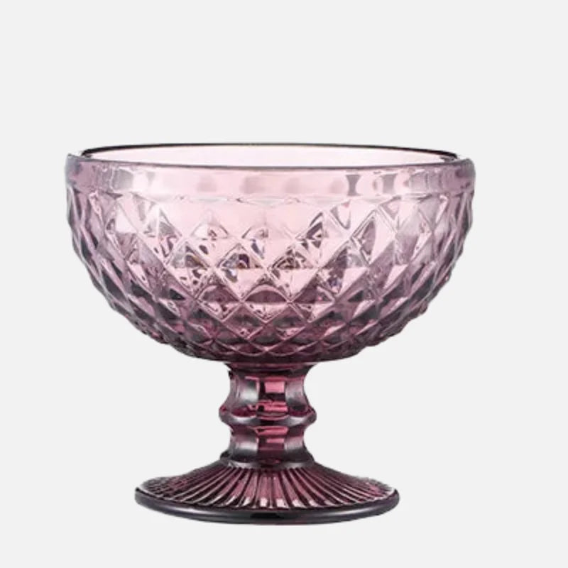 Gemcut Dessert Chalice Violet Triangle
