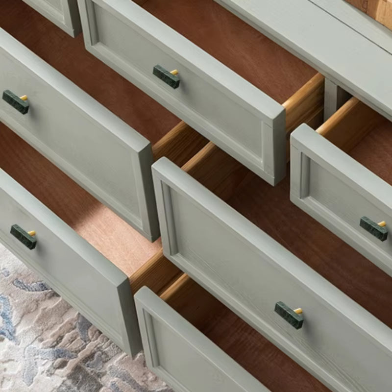 Emerald & Alabaster Knob & Bar Pulls