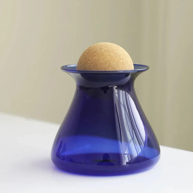 Halo Hue Glass Storage Jar Blue