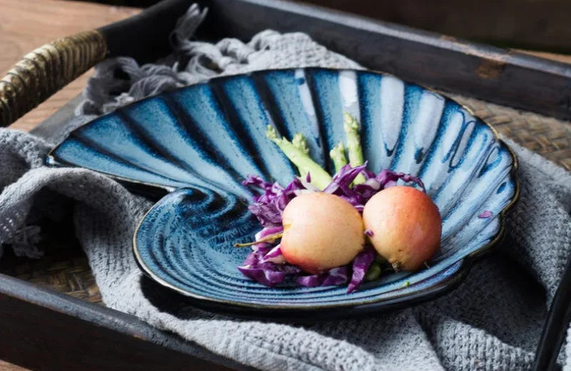 Ocean Whirl Ceramic Plate