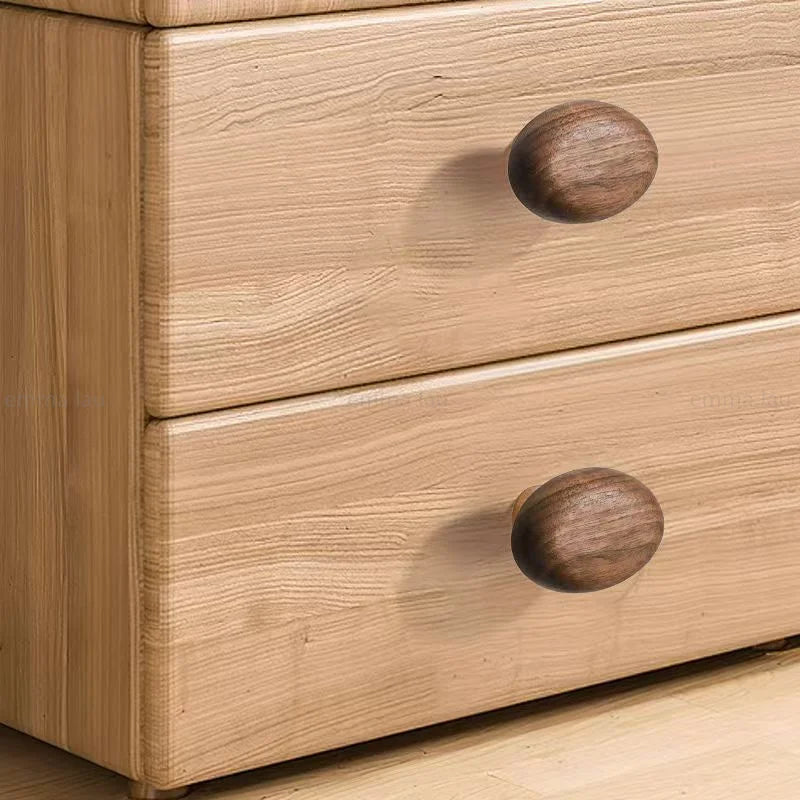 Pebble Pull Walnut Drawer Handle