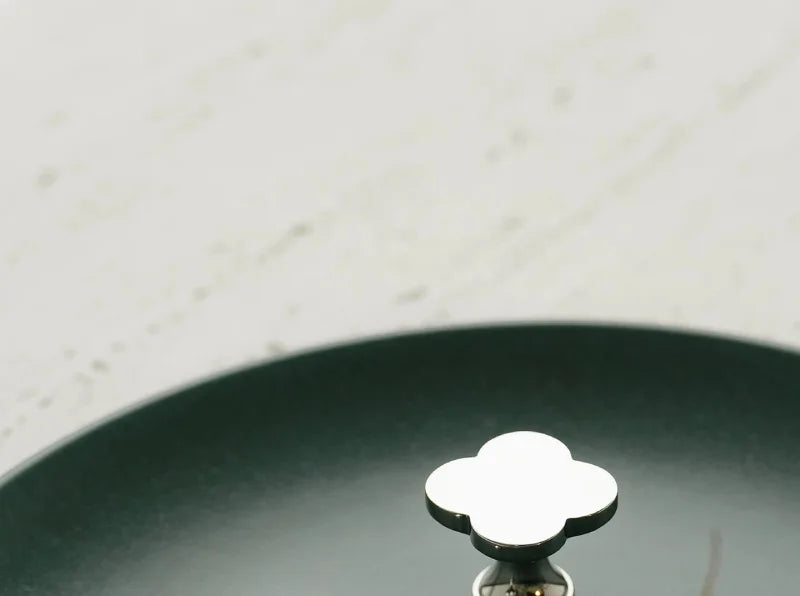Clover Brass Cabinet Knob