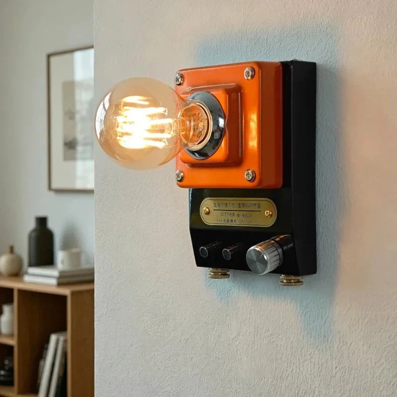 Retro Dial Wall Sconce