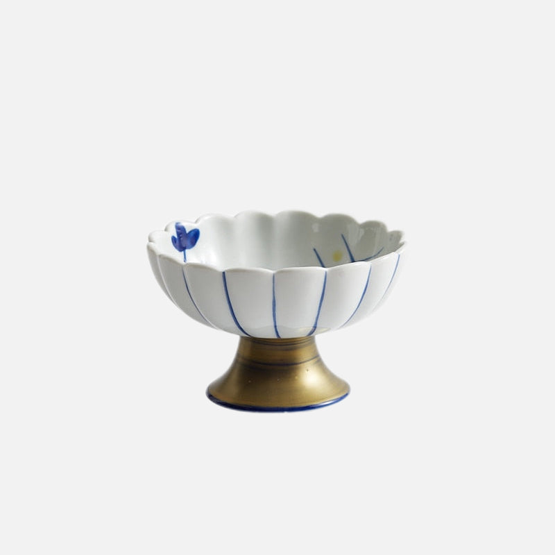 Sakura Footed Bowls Blue Lotus
