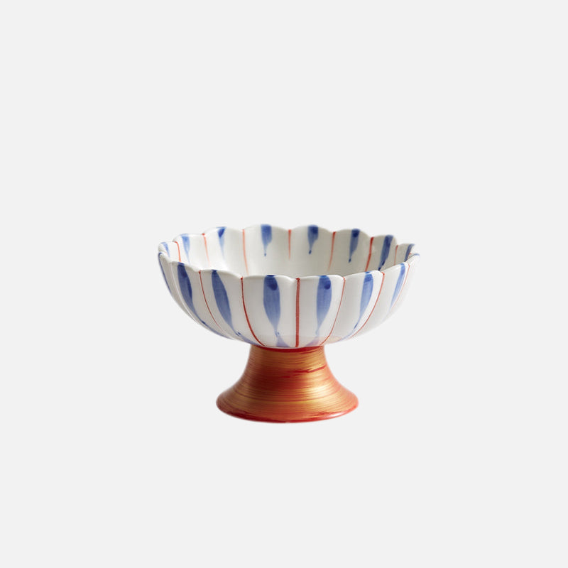 Sakura Footed Bowls Red Lotus