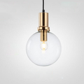 Satchi Clear Globe & Brass LED Bulb Pendant Light