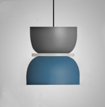 Saturn Halo Colorful LED Pendant lights Charcoal Navy