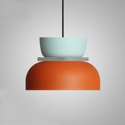 Saturn Halo Colorful LED Pendant lights Mint Red