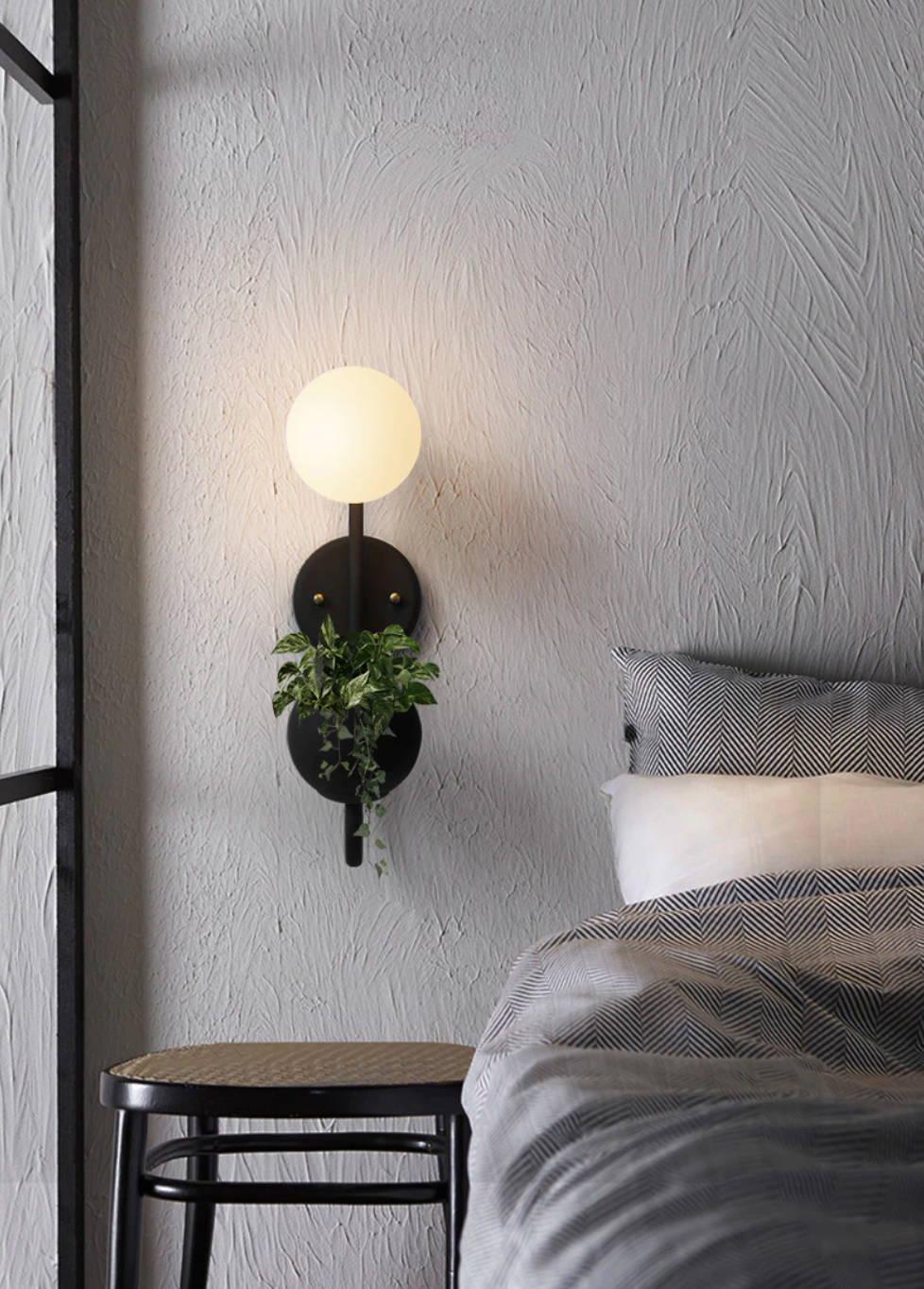Savoy LED Wall Lamp Planter & Organizer - Final sale