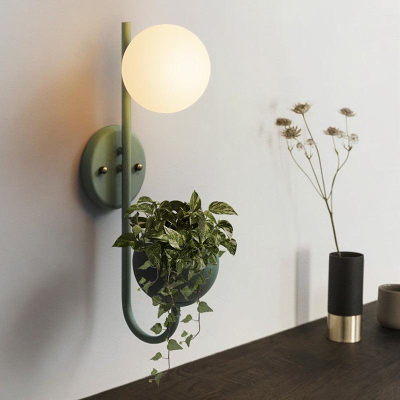 Savoy LED Wall Lamp Planter & Organizer - Final sale