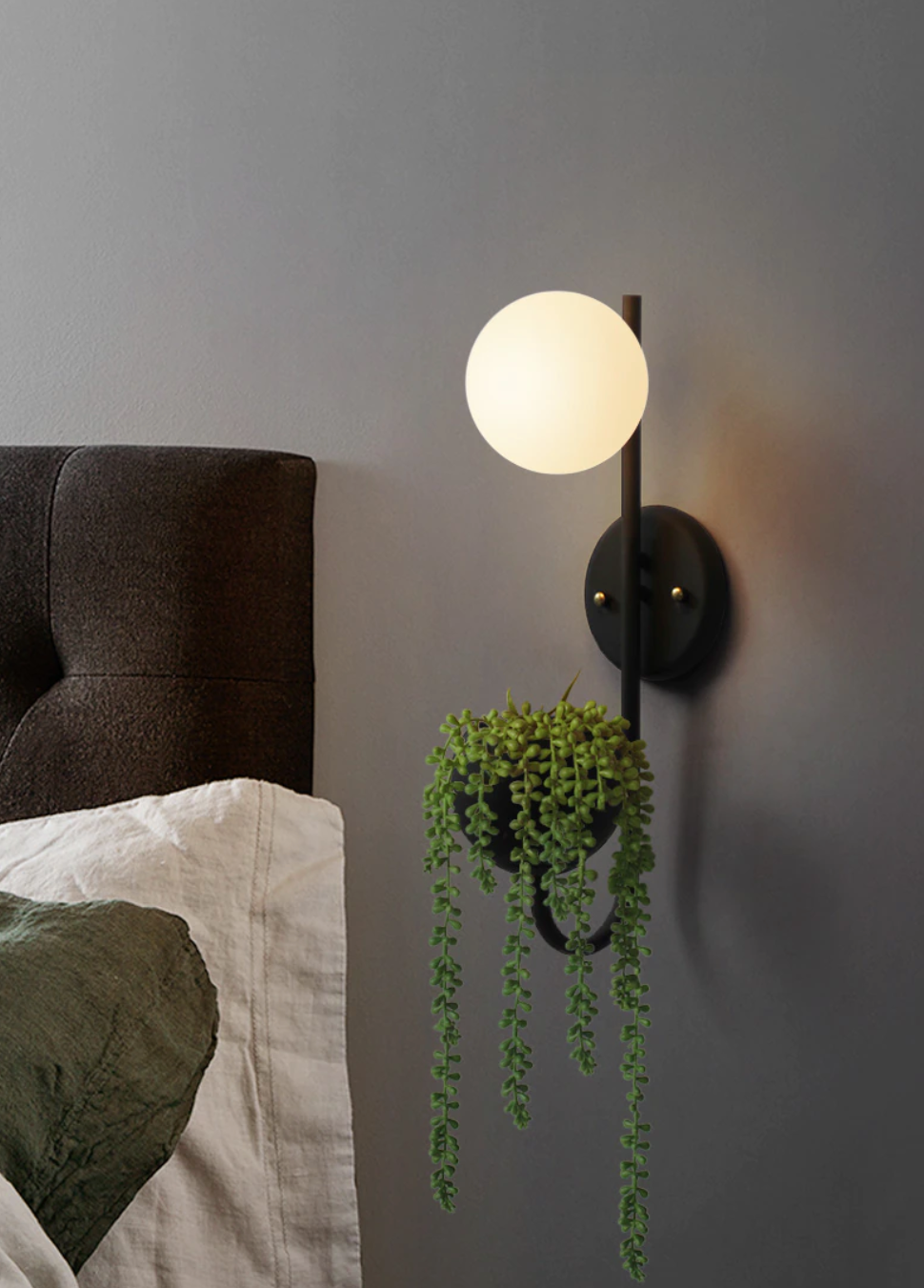 Savoy LED Wall Lamp Planter & Organizer - Final sale