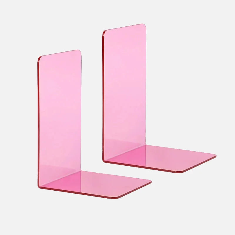 Lumina Acrylic Bookends Pink