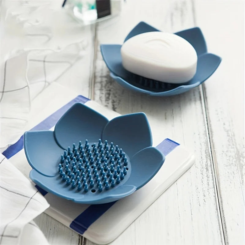 Lotus Petal Soap Holder Blue