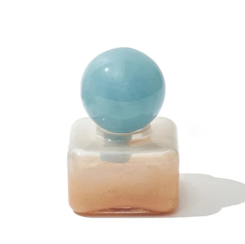 Candy Orb Aromatherapy Vase with Lid Blue Blush
