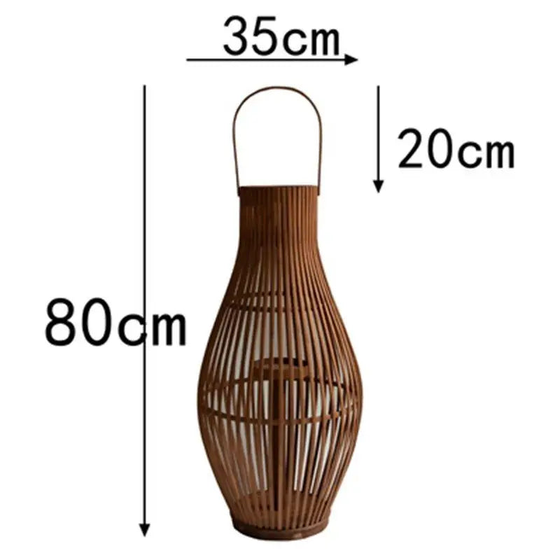 Flameless Candlestick Floor Lantern 31 inch (80cm)