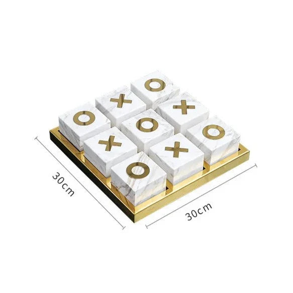 Marble Tic-Tac-Toe Board