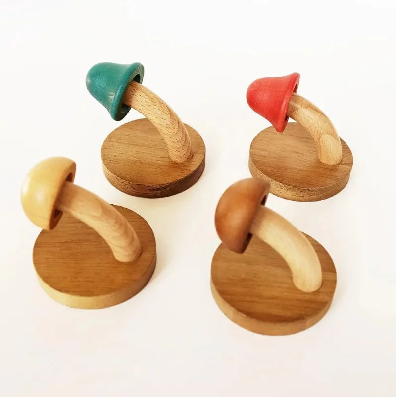Mushroom Grove Wall Hooks – Set of 4
