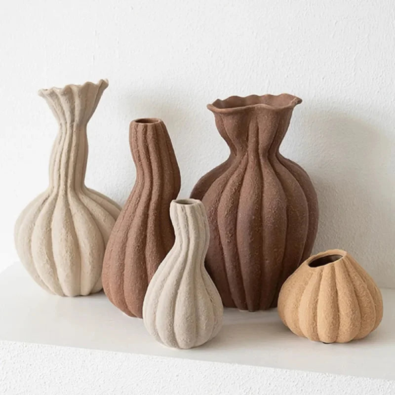 Earthform Textured Ceramic Vase
