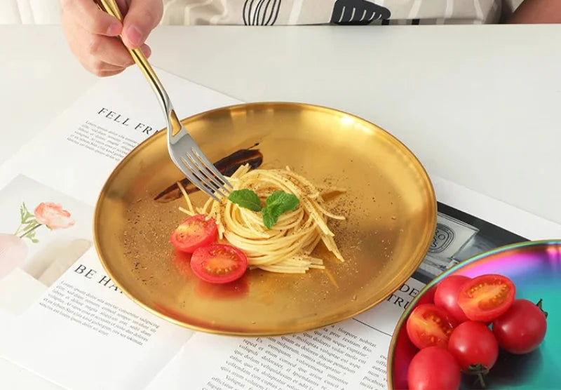 Marais Metallic Dinner Plates
