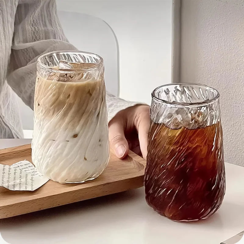 Ripple Swirl Glass Mug