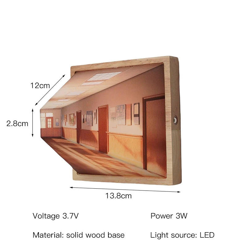 Dimensio™ - 3D Wall Art Lamp Classroom Rechargeable
