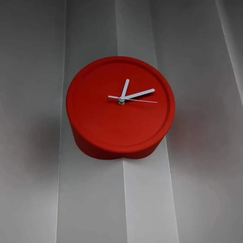 Axis Corner Wall Clock Red Outer Unnumbered