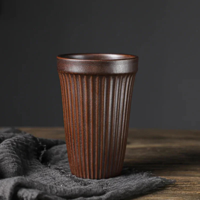 Drip Glaze Ceramic Coffee Cup Mocha Glaze