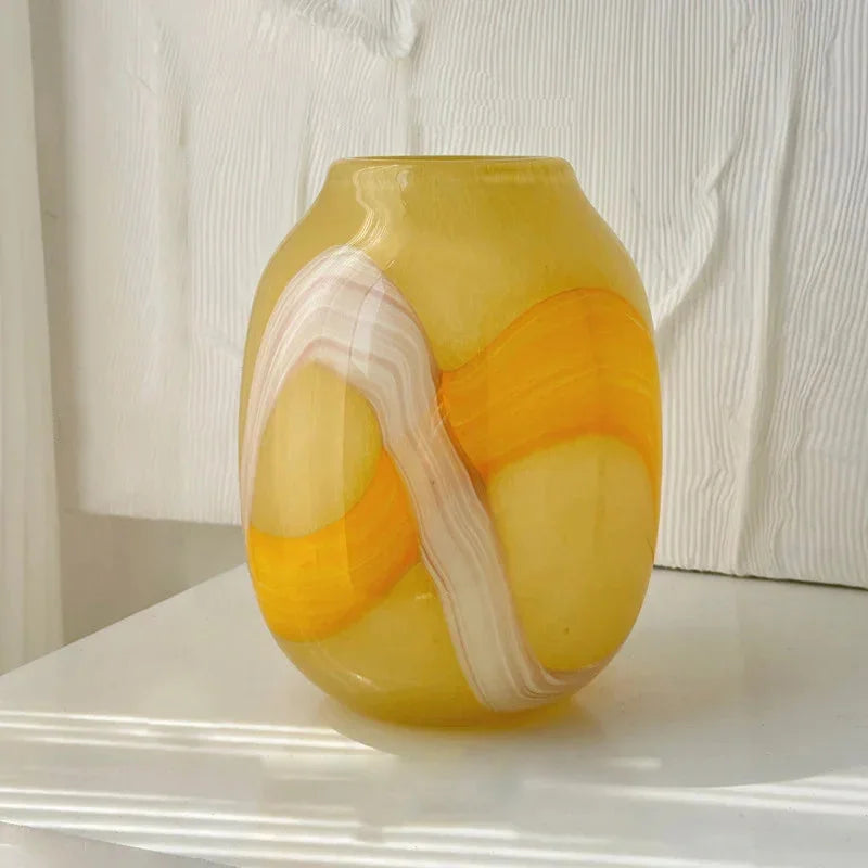 Chromatic Flow Vases Medium Yellow