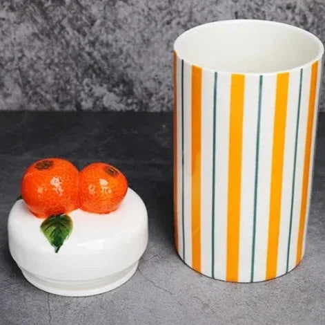 Groovy Glaze Ceramic Storage Jar