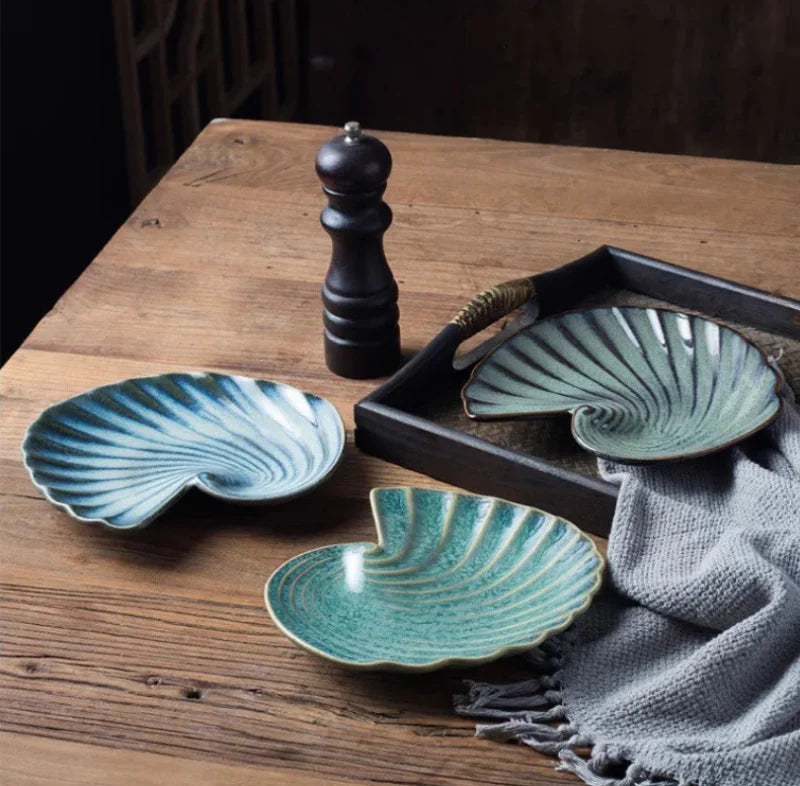 Ocean Whirl Ceramic Plate
