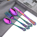 Galia Rainbow Silverware Set – Iridescent Flatware