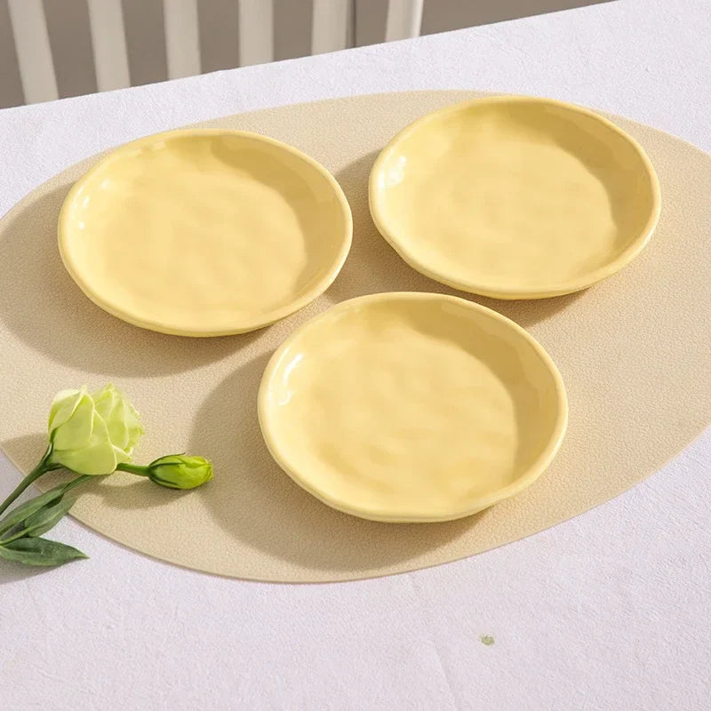 Luna Creme Pastel Dishes 3 pcs Yellow Without rack
