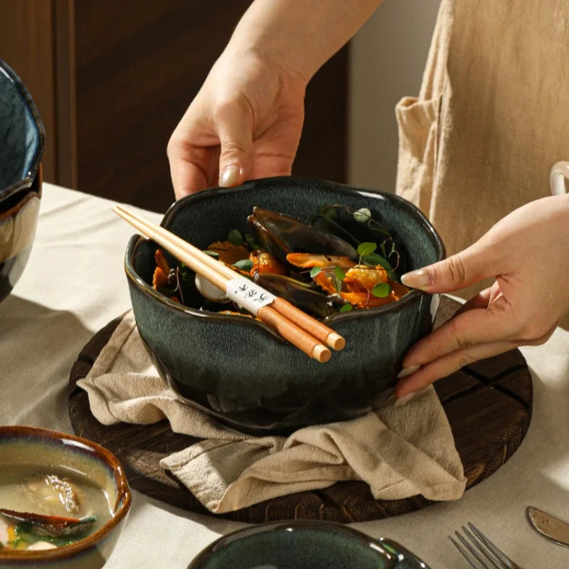 The Azure Earth Serving Bowls