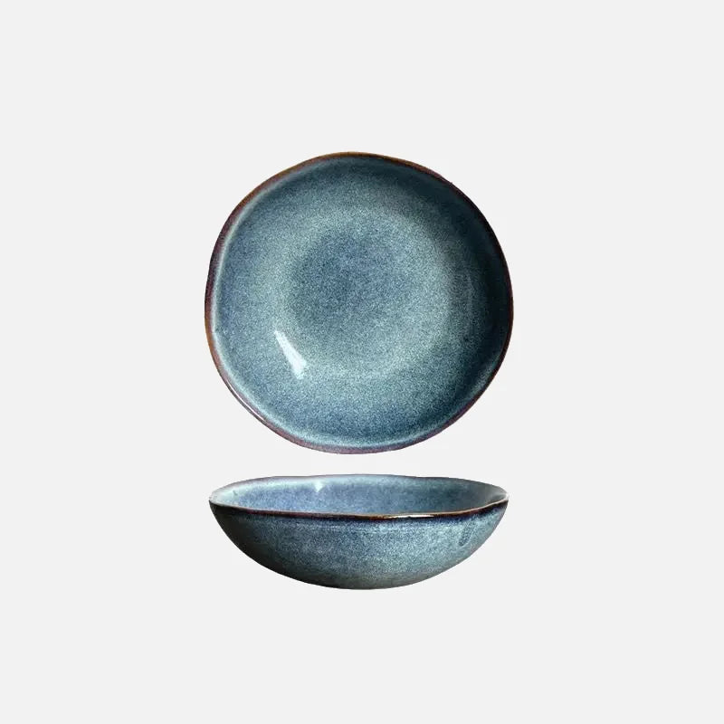 Seafrost Ceramic Ramen Bowl Blue