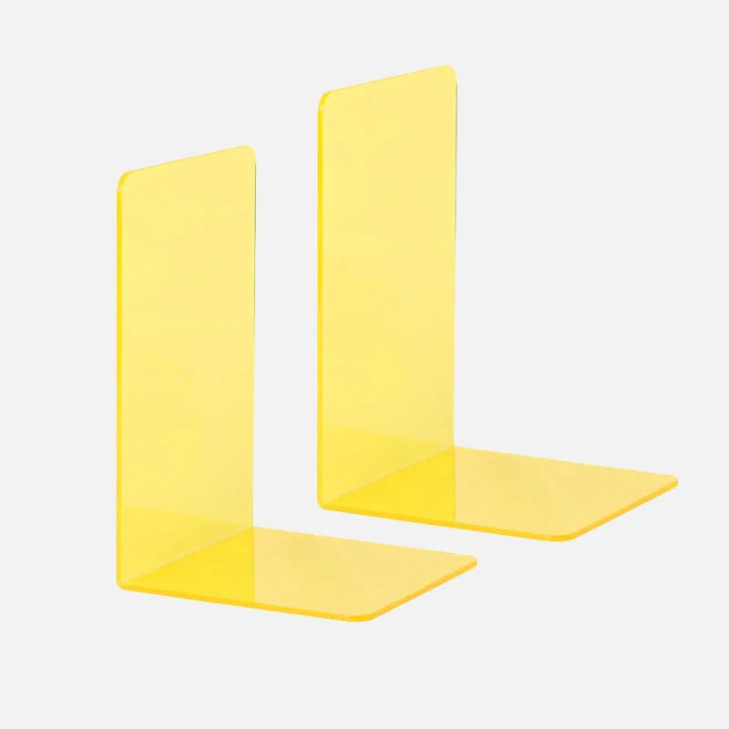 Lumina Acrylic Bookends Yellow