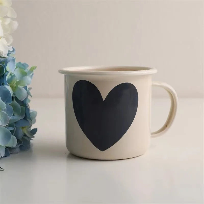 Homebound Enamel Mugs Black Heart