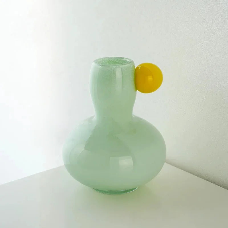 Pomelo Pop Glass Vase Green