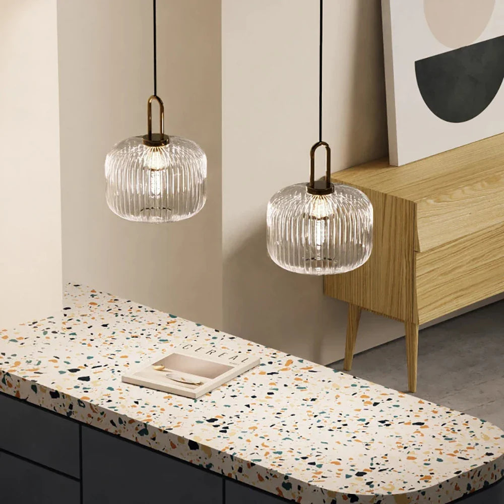 Clara Ridge Glass Pendant Lamps