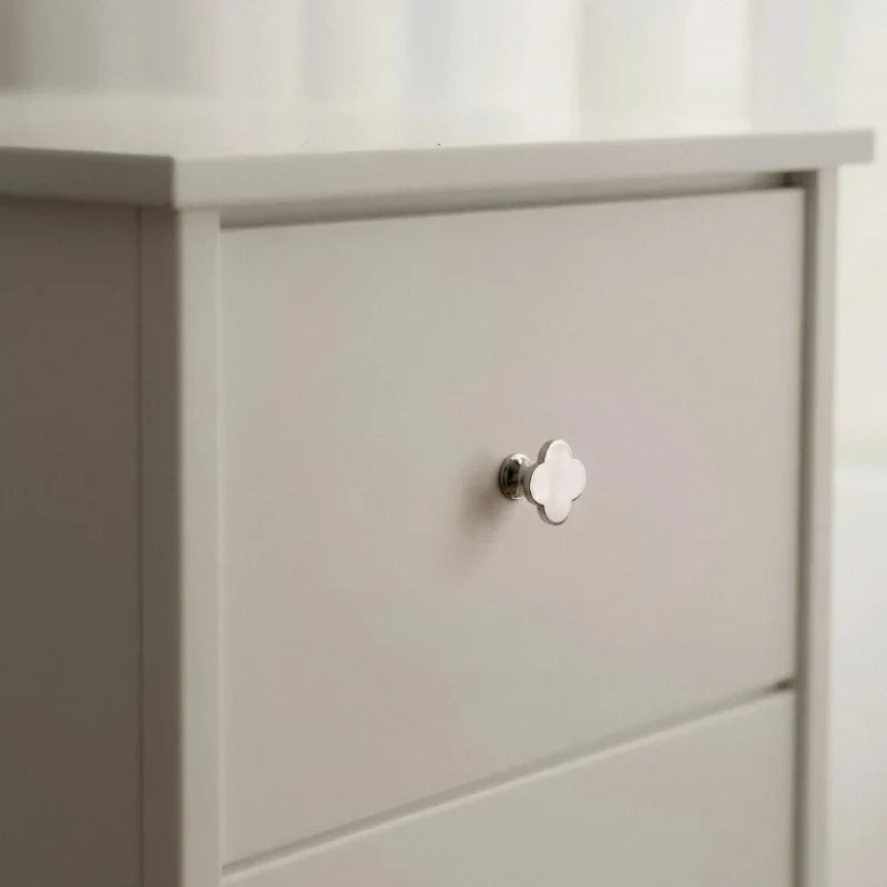 Clover Brass Cabinet Knob