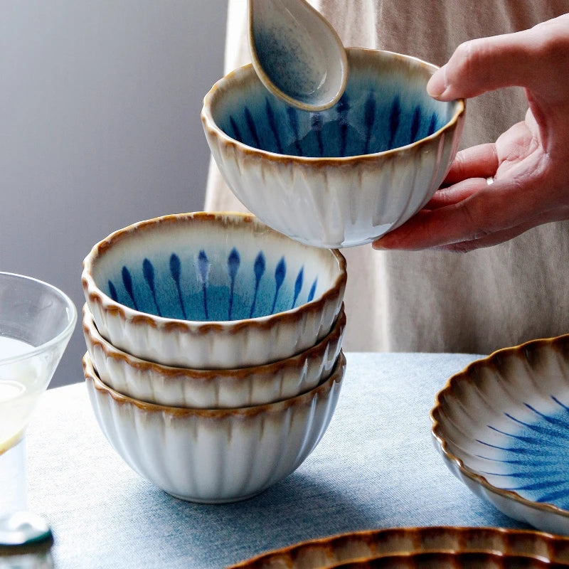 The Azure Petal Dinnerware Set