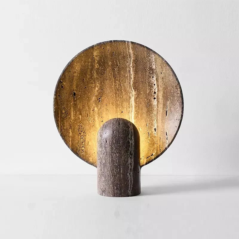 Faux Travertine Stone Lamp