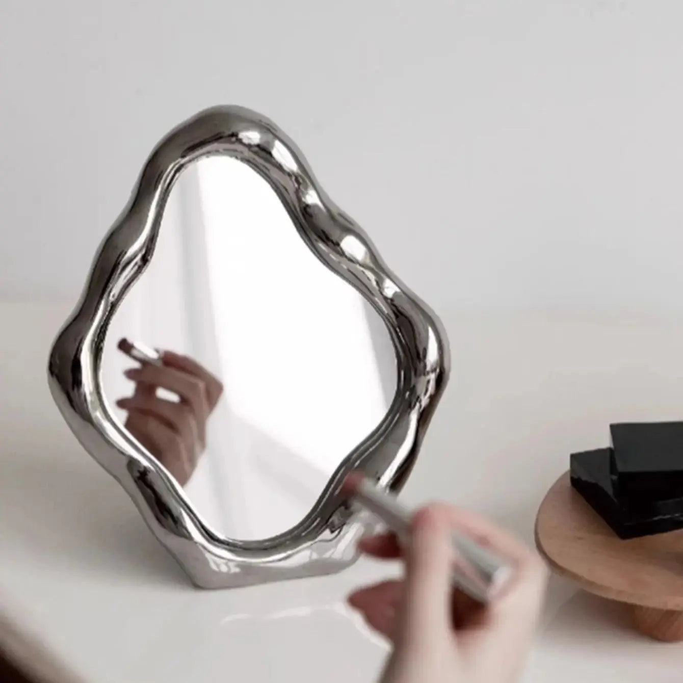 Wabi Sabi Mirror Silver