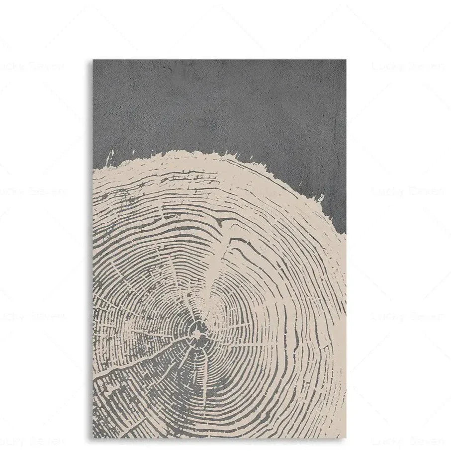 Tree Rings Abstract Canvas 12