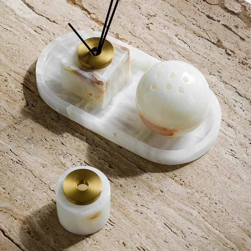 3-Piece Aromatherapy Set Alabaster