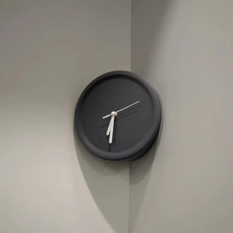 Axis Corner Wall Clock Grey Inner Unnumbered