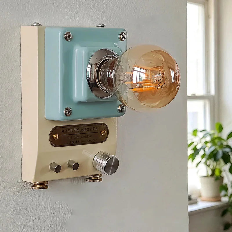 Retro Dial Wall Sconce