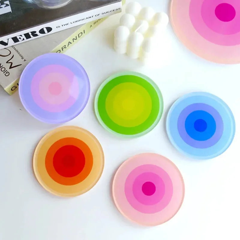 Ombre Rings 5-Piece Coaster Set