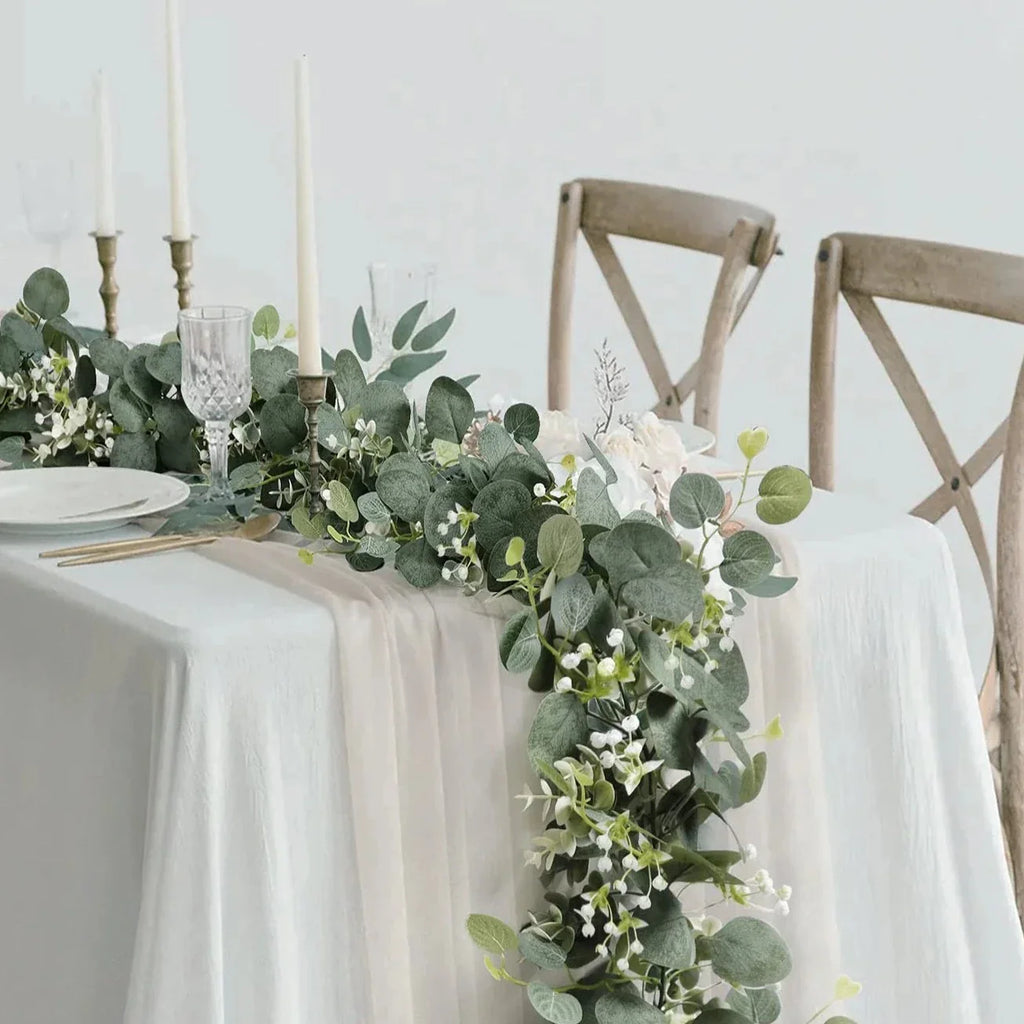 Faux Eucalyptus Garland 2-Piece Set